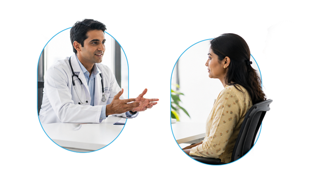 Doctor consulting with a patient